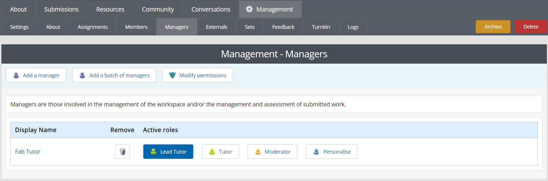 ATLAS Workspace Managers ATLAS Workspace Managers